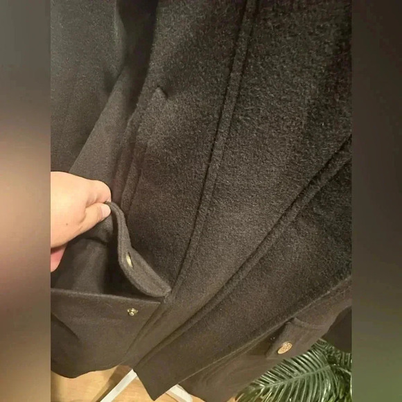 Cece dark green wool blend coat/jacket size 10 - Picture 10 of 16